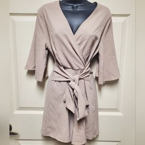 Elle Rae Wrap Romper with Tie Size S
